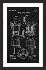 Vacuum Tube 1924 Black Paper