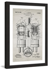 Vacuum Tube 1924 Old Paper