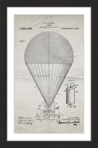 Airship 1913 Old Paper