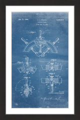 Boat Steering Wheel 1941 Blueprint