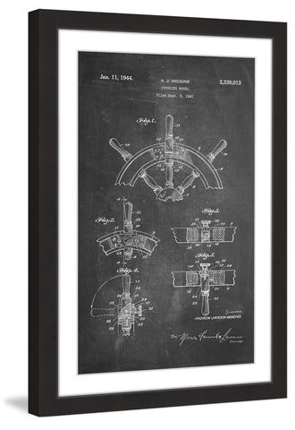 Boat Steering Wheel 1941 Chalk