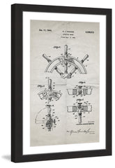 Boat Steering Wheel 1941 Old Paper