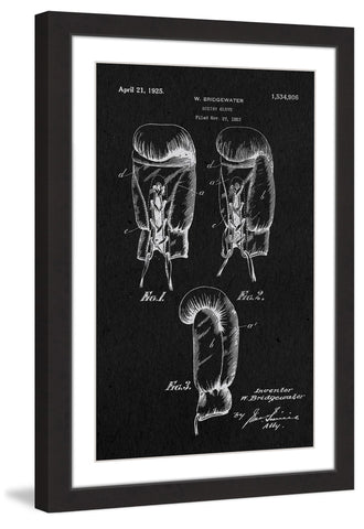 Boxing Gloves 1923 Black Paper