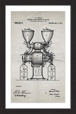 Coffee Grinder 1911 Old Paper