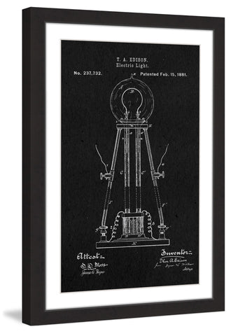 Edison Light 1881 Black Paper