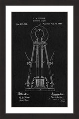 Edison Light 1881 Black Paper