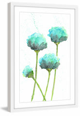 Mint Blue Poppies