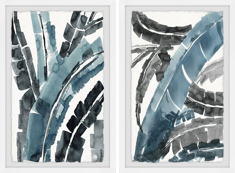 Dramatic Palms Diptych