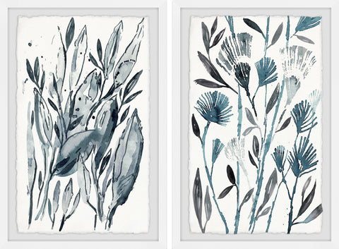 Winter Bushes Diptych