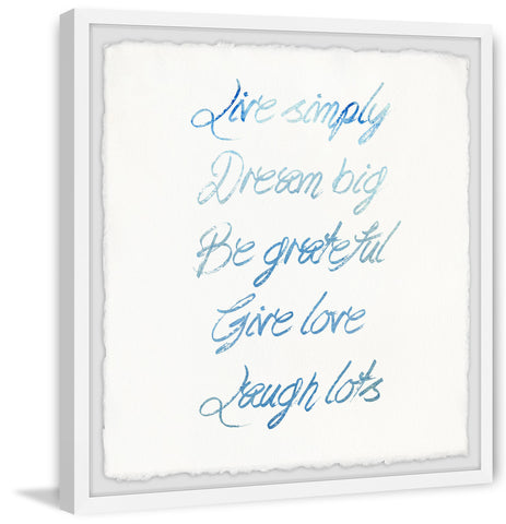 Live Simply Dream Big II