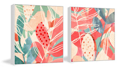 Tropical Assemblage Diptych