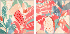 Tropical Assemblage Diptych