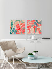 Tropical Assemblage Diptych