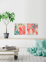 Tropical Assemblage Diptych