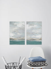 Seafoam Vista Diptych