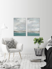 Seafoam Vista Diptych