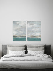 Seafoam Vista Diptych