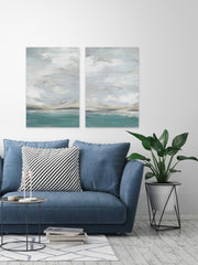 Seafoam Vista Diptych
