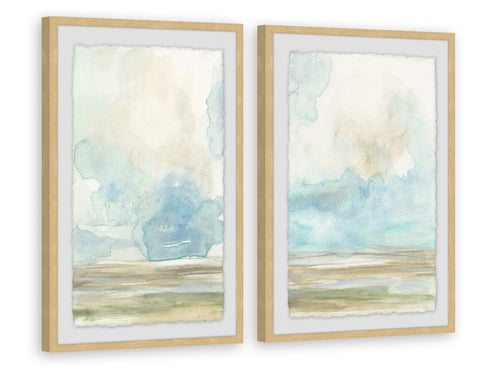 Pale Sunset Diptych