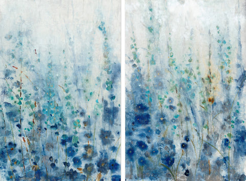 Misty Blooms Diptych