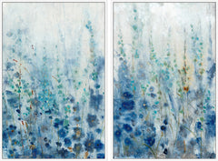 Misty Blooms Diptych