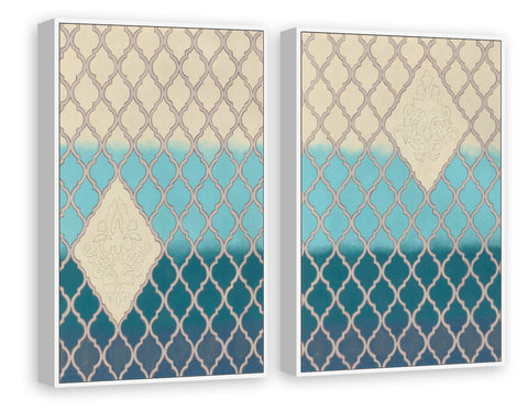 Blue Mahal Diptych