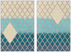 Blue Mahal Diptych