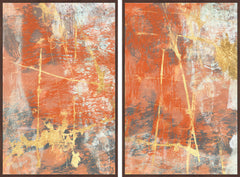 Terre Cotta Lace Diptych