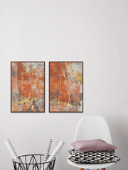 Terre Cotta Lace Diptych