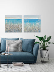 Flowers by the Sea Diptych