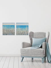 Flowers by the Sea Diptych