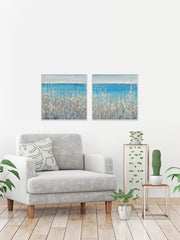 Flowers by the Sea Diptych