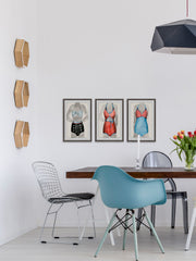 Vintage Bathing Suit Triptych