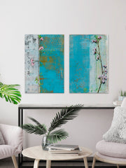Willow Bloom Diptych