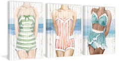 Bygone Bathers Triptych