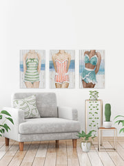 Bygone Bathers Triptych
