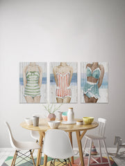 Bygone Bathers Triptych