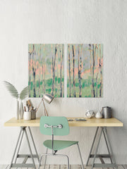 Pastels in the Trees Diptych