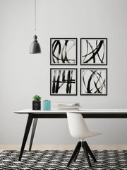 Linear Expression Quadriptych