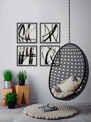 Linear Expression Quadriptych