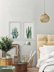 Cactus Bloom V Diptych