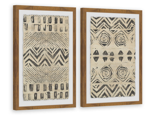 Golden Patterns Diptych