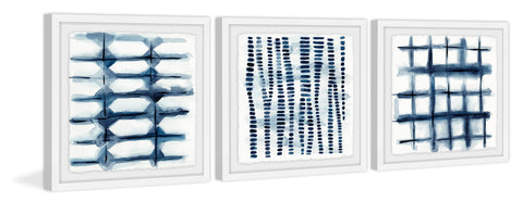 Indigo Study VII Triptych