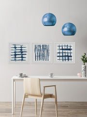 Indigo Study VII Triptych