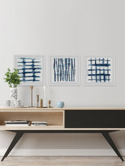 Indigo Study VII Triptych