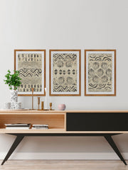 Boho Lines Triptych