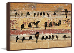 Birds on Wood V