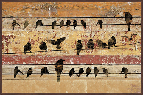 Birds on Wood V