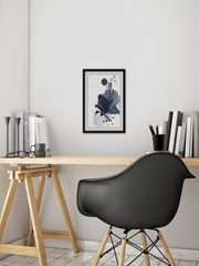 Blue & Black Splash I