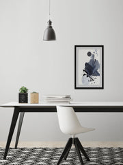 Blue & Black Splash I